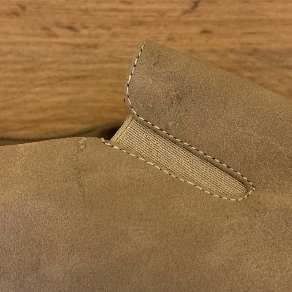 ABOUND Suede Loafer Sneakers Taupe Men Size 12 Slip On Mock Toe Casual Comfort